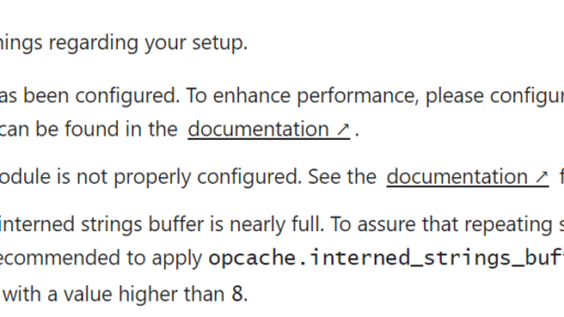 Nextcloud PHP OPcache module error
